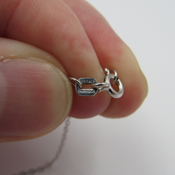 Vintage 20" Sterling Tanzanite Cross Necklace - Picture 6 of 8